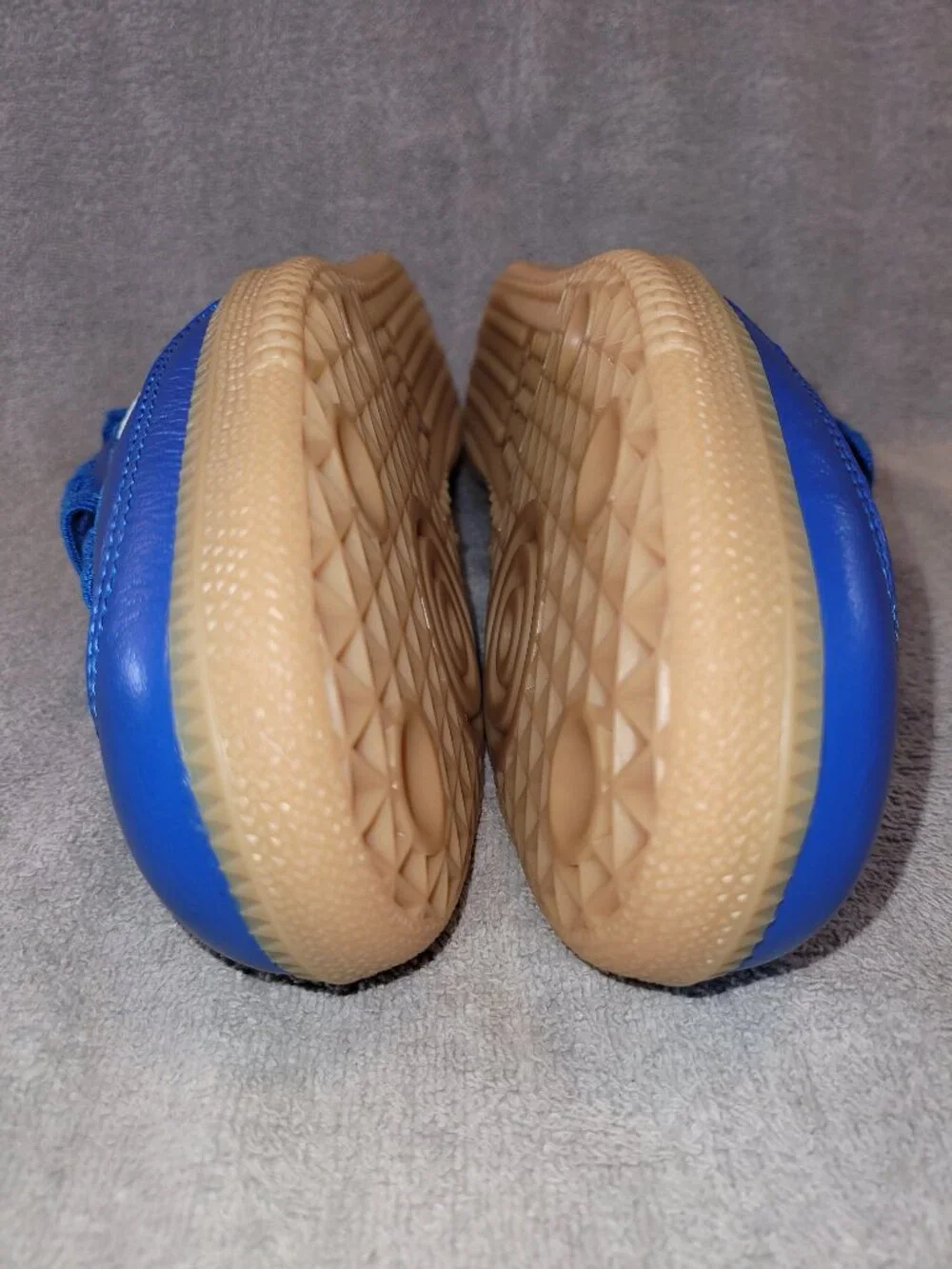 Adidas Samba OG Originals Athletic Shoes In Blue White Tan Gum Men's Size 10